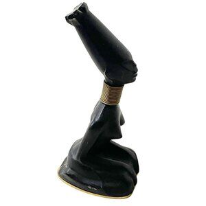 Vintage MCM  Nude Nubian African Tribal Woman Bronze Figurine Bottle Opener 5"